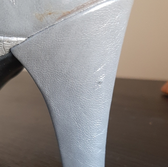 Naturalizer - Comfy Grey Peep Toes Heels - Size: 7.5 - Picture 8 of 8